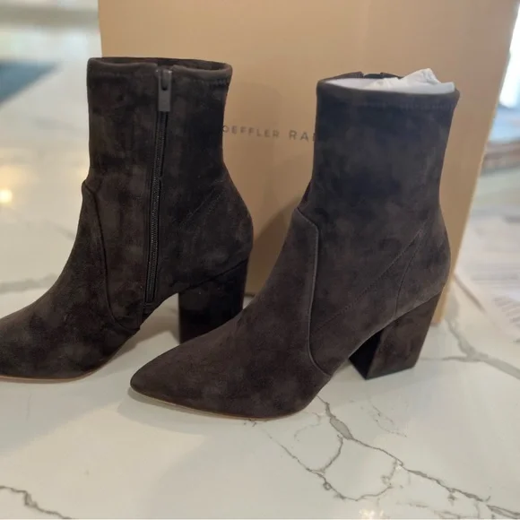 Loeffler Randall Brown Suede Isla Bootie - Picture 8 of 14